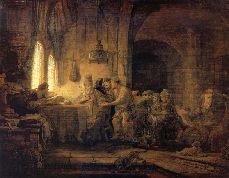 REMBRANDT Harmenszoon van Rijn The Parable of The Labourers in the vineyard Germany oil painting art